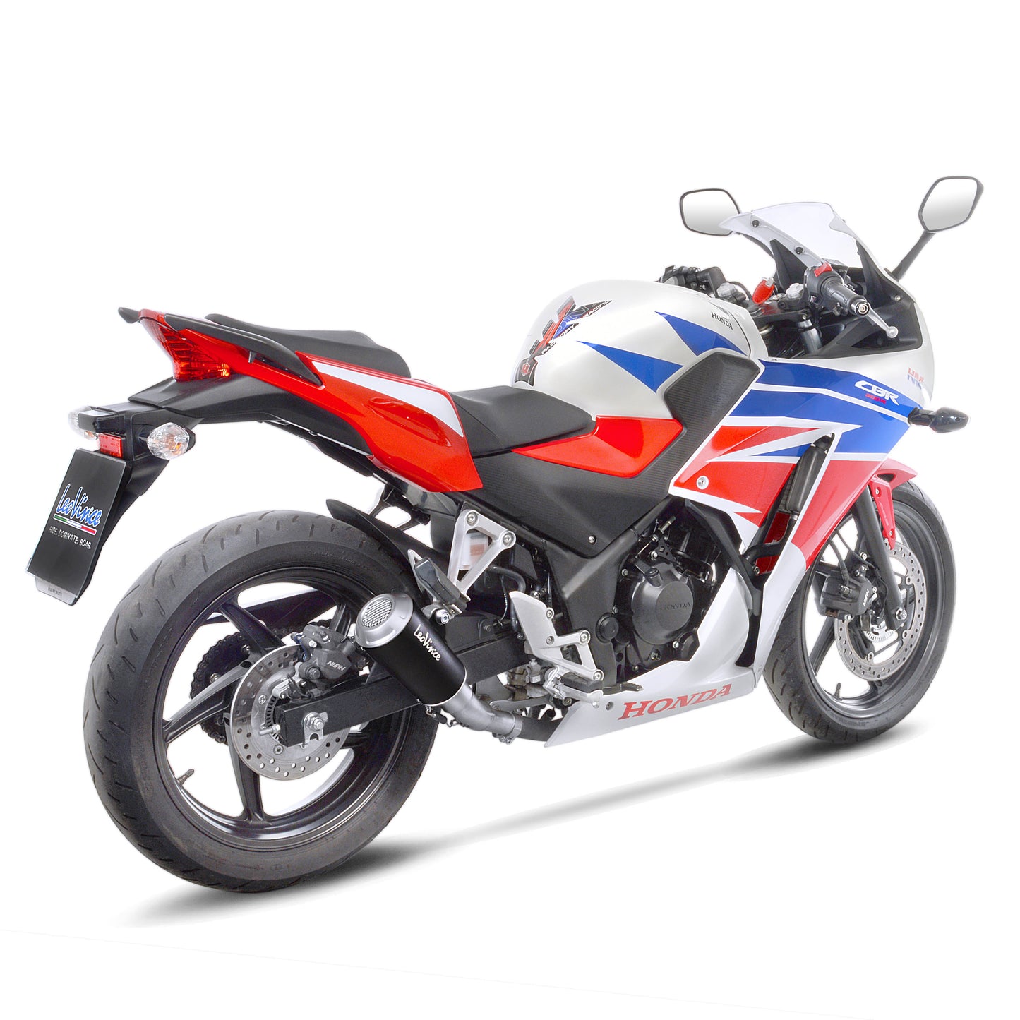 Leo Vince LV-10 Black Edition Stainless Steel | Slip-On Exhaust For Honda CBR300R '11-19, CB300F '15-19