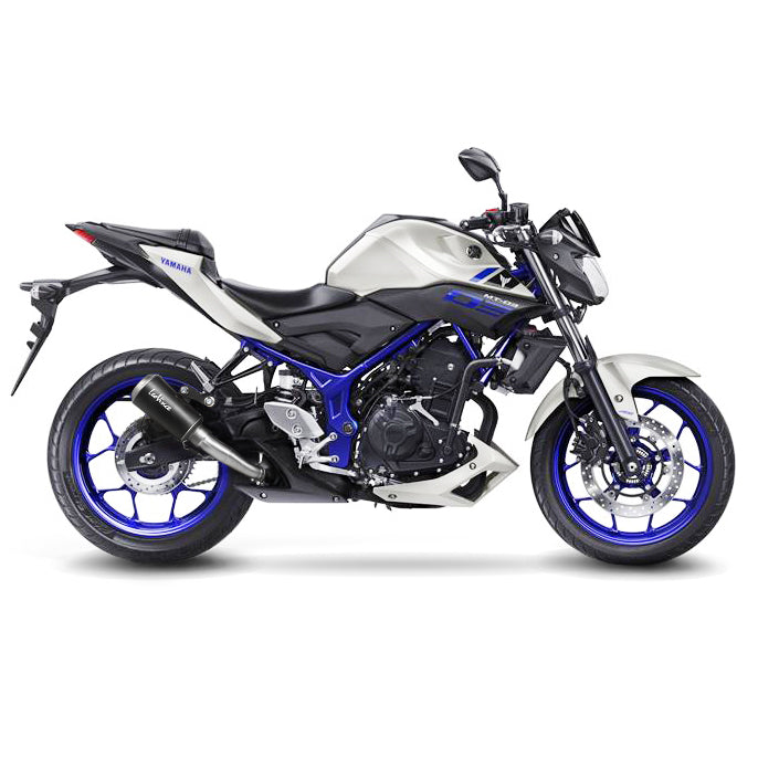 Leo Vince LV-10 Black Edition Stainless Steel | Slip-On Exhaust For Yamaha MT-03/YZF-R3/YZF-R25 '16-19/'15-19/'14-18