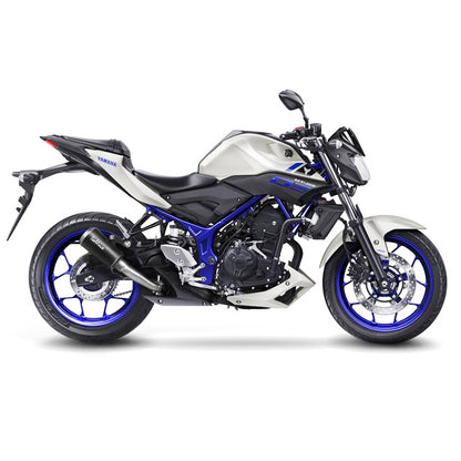 Leo Vince LV-10 Black Edition Stainless Steel | Slip-On Exhaust For Yamaha MT-03/YZF-R3/YZF-R25 '16-19/'15-19/'14-18