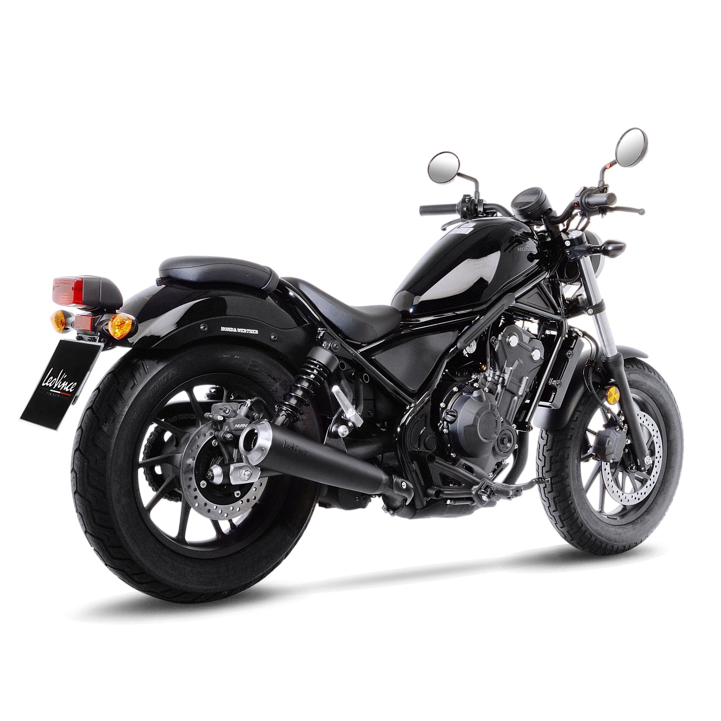 Leo Vince Classic Racer Black Edition Stainless Steel | Slip-On Exhaust For Honda CMX500REBEL 2017-2019