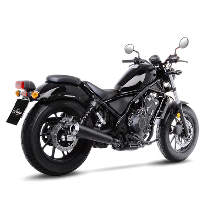 Leo Vince Classic Racer Black Edition Stainless Steel | Slip-On Exhaust For Honda CMX500REBEL 2017-2019