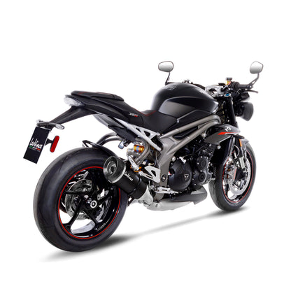 Leo Vince Factory S Carbon Fiber | Slip-On Exhaust For Triumph Speed Triple 1050/RS/S '18-19
