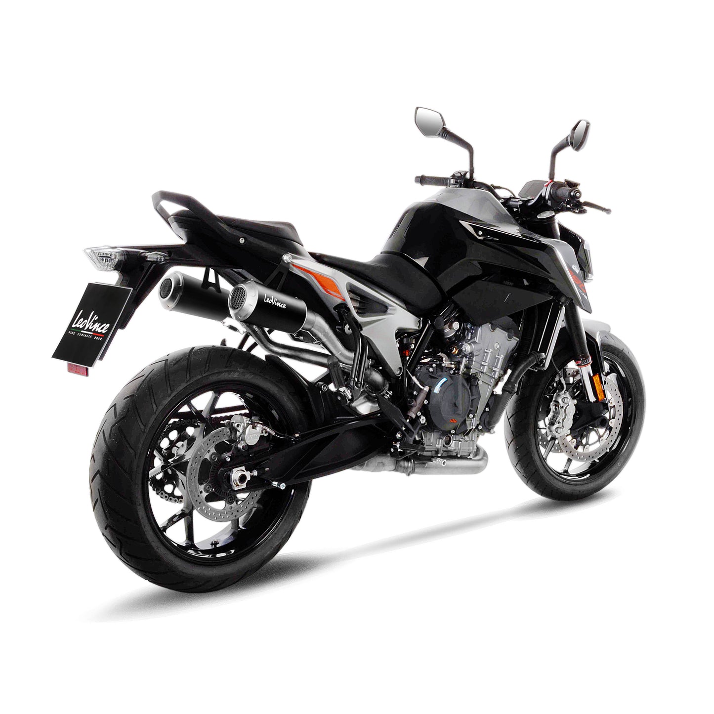 Leo Vince LV-10 Black Edition Stainless Steel | 2 Slip-On Exhaust For KTM 790 Duke '18-19