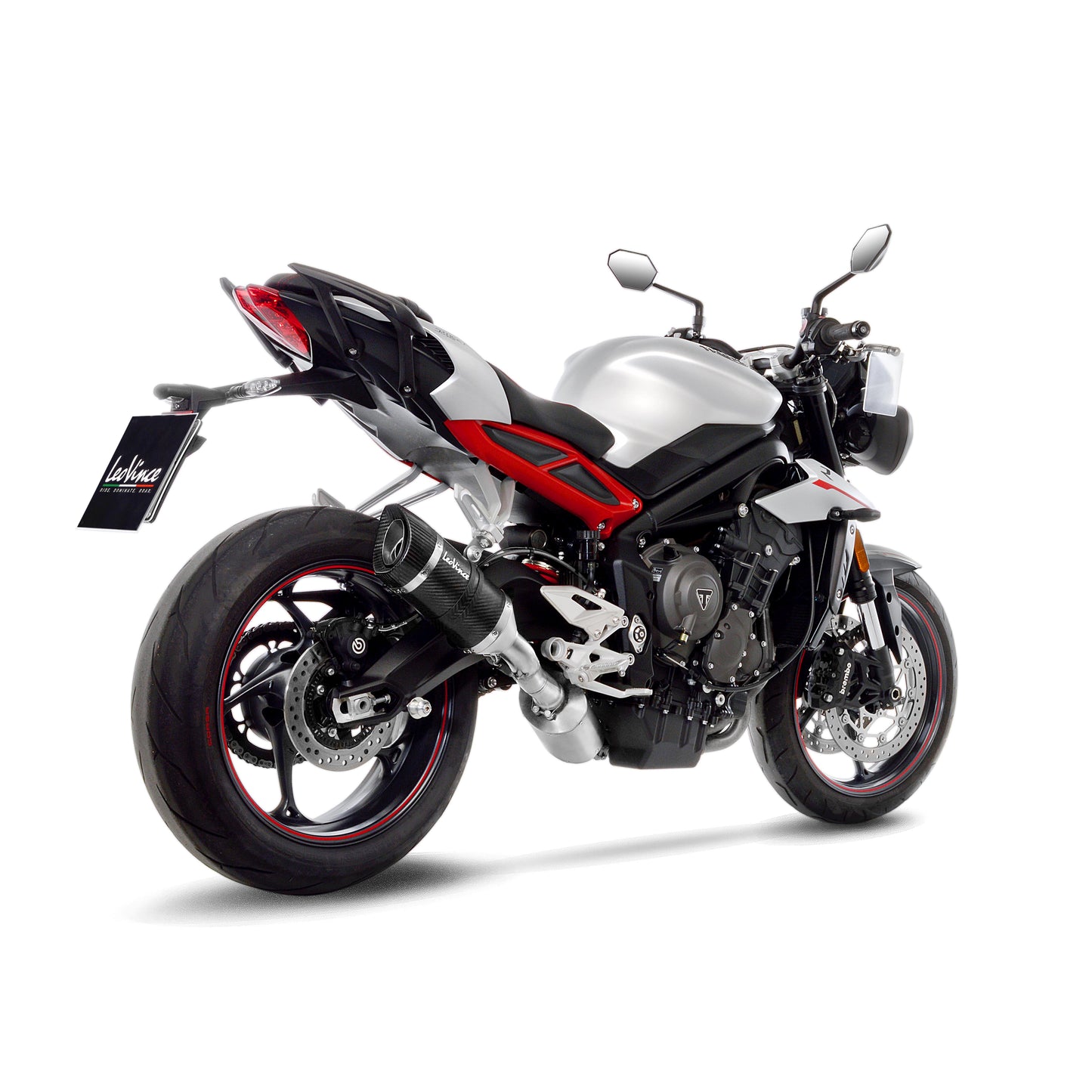 Leo Vince LV Pro Carbon Fiber | Slip-On Exhaust For Triumph Triple 765 S/R/RS '17-19