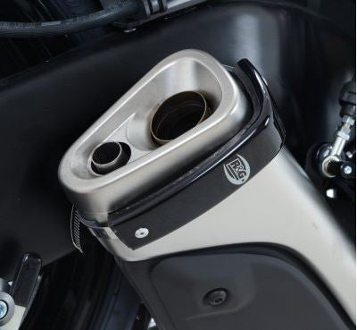 R&G Racing Exhaust Protector (Can Cover) Hexagonal shape for Honda CBR125R '11-'13  CBR250R '11-'14  CB600 '11-'13  CBR600F '11-'13  CBR1000RR '08-'15  Suzuki GSX-R600 '11-'15  GSX-R750 '11-'15  & Aprilia V4
