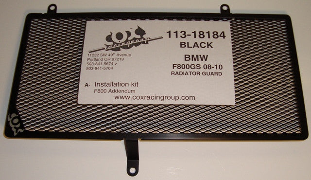 Cox Racing Radiator Guards for the BMW F800GS (08-13)