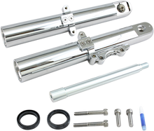 ARLEN NESS Fork Legs - Chrome - Hot Legs - Custom Single Disc - Smooth - '00-'07 06-522