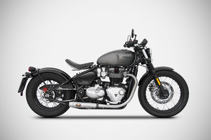 ZARD Low Stainless Slip-ons for Triumph Bobber 1200 (2016+)