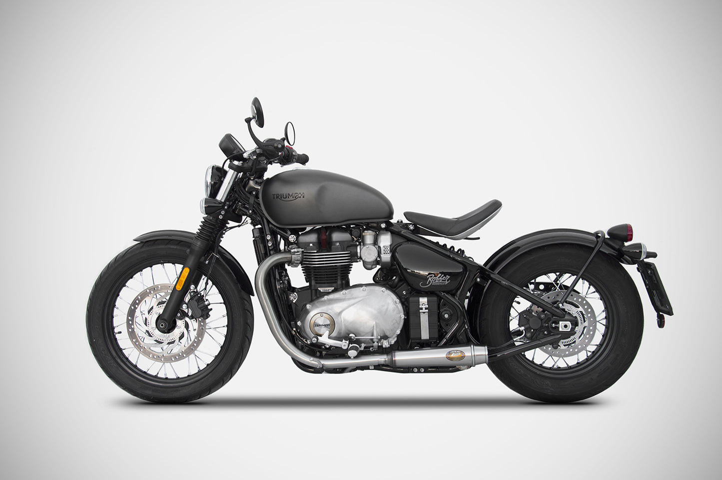 ZARD Low Stainless Slip-ons for Triumph Bobber 1200 (2016+)