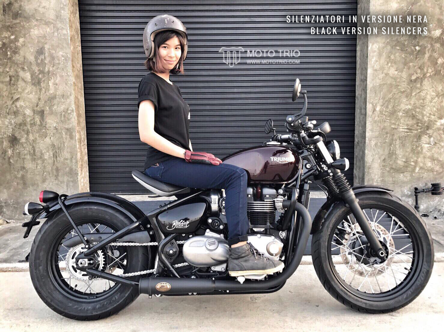 ZARD Low Stainless Slip-ons for Triumph Bobber 1200 (2016+)