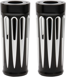 ARLEN NESS Fork Boot Covers - +2" - Black Anodized - Deep Cut - FL 20-029