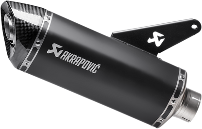 AKRAPOVIC Slip-On Line Muffler - Titanium - Black S-D8SO2-HRBL