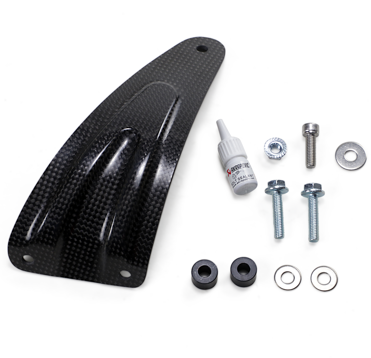 AKRAPOVIC Muffler Bracket - Carbon Fiber - RSV4 P-MBA10R7