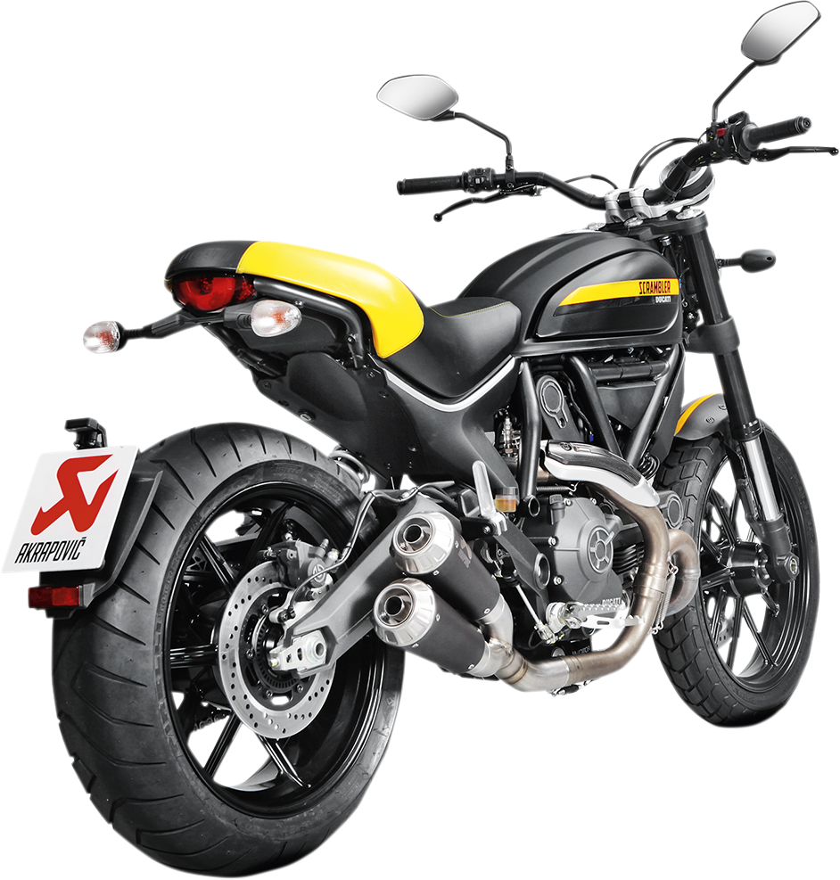 AKRAPOVIC Ducati Scrambler Titanium Muffler S-D8SO4-CUBTBL/1