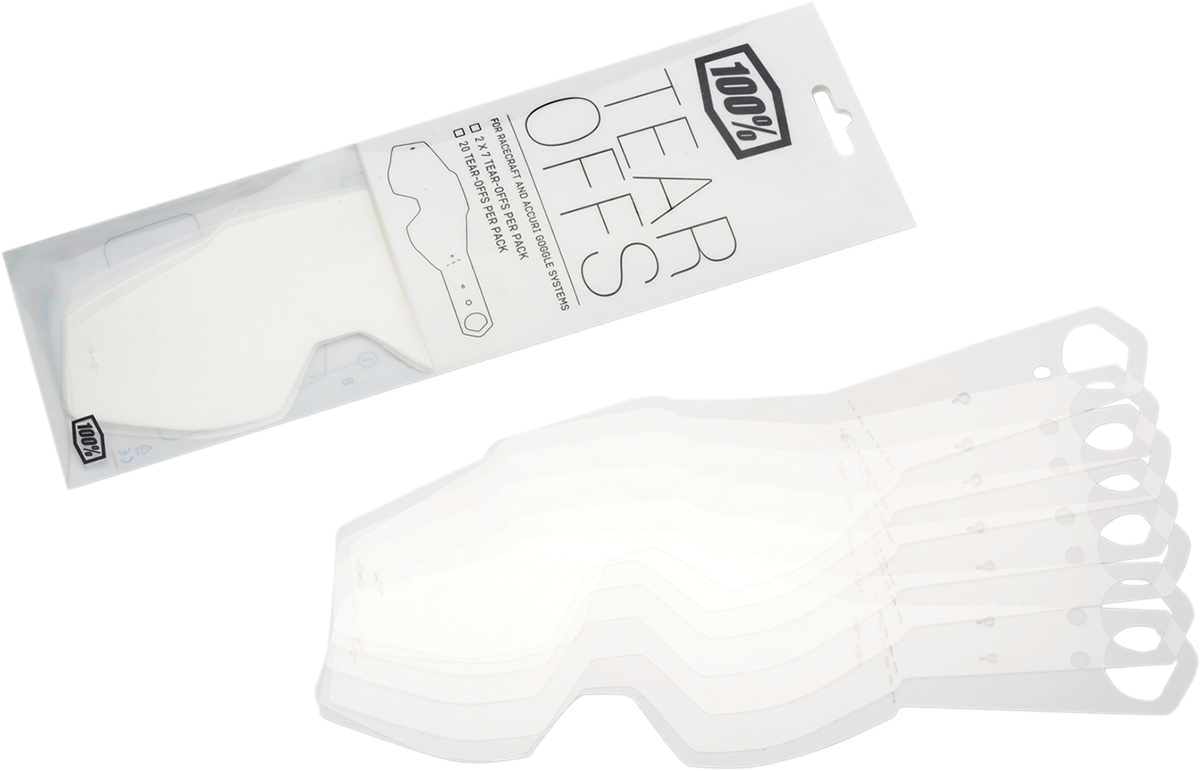 100% Accuri/Racecraft/Strata Tear-Offs - Laminated - (2) 7 Pack 59013-00001
