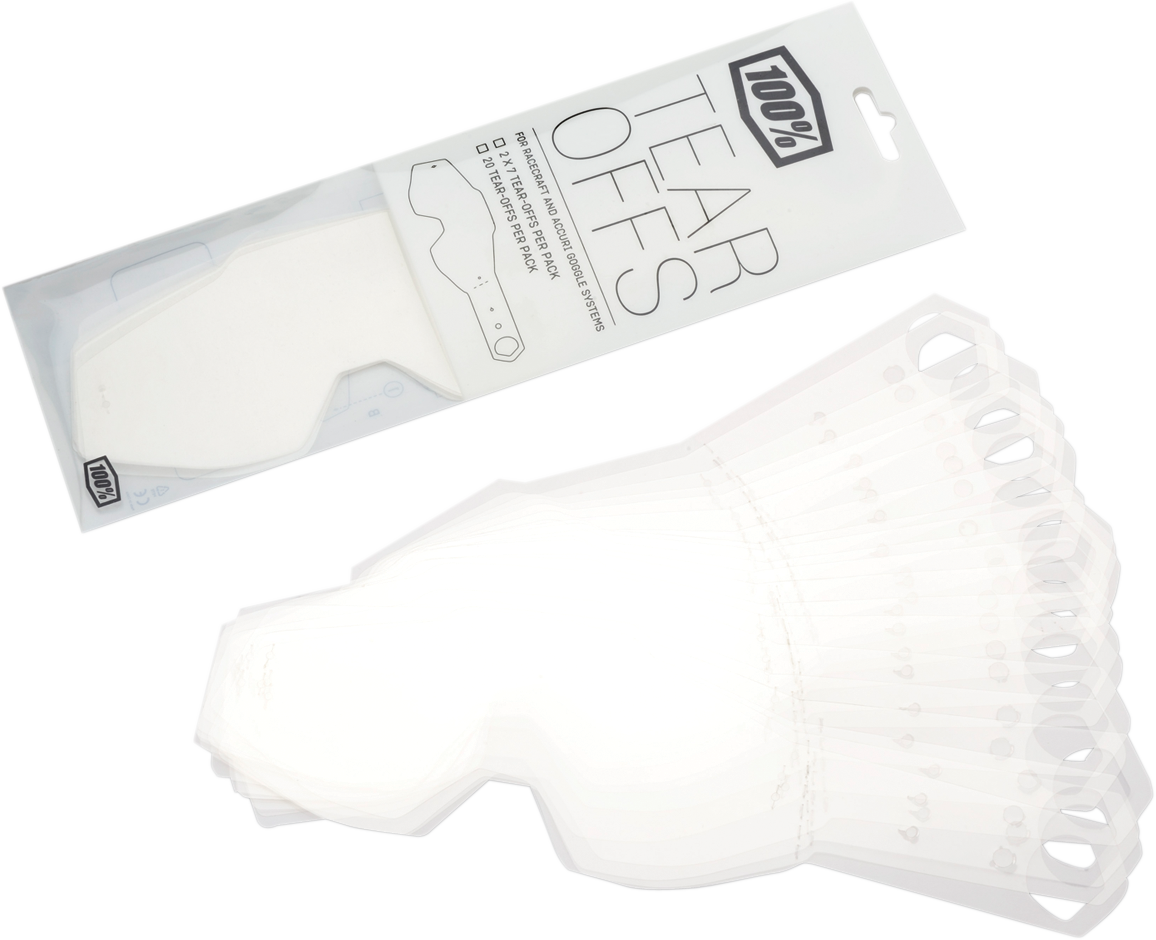 100% Accuri/Strata Junior Tear-Offs - 20 Pack 59019-00001