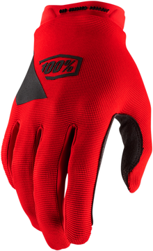 100% Youth Ridecamp Gloves - Red - Small 10012-00004