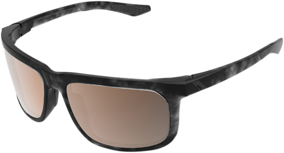 100% Hakan Sunglasses - Matte Black Havana - Bronze Lens 61036-259-73
