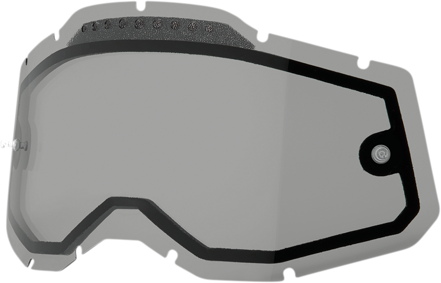 100% Accuri 2/Racecraft 2/Strata 2 Lens - Dual Pane - Vented - Smoke 59082-00002
