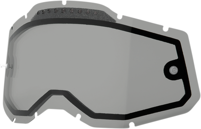 100% Accuri 2/Racecraft 2/Strata 2 Lens - Dual Pane - Vented - Smoke 59082-00002