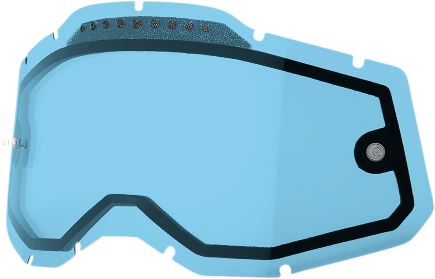 100% Accuri 2/Racecraft 2/Strata 2 Lens - Dual Pane - Vented - Blue 59082-00004