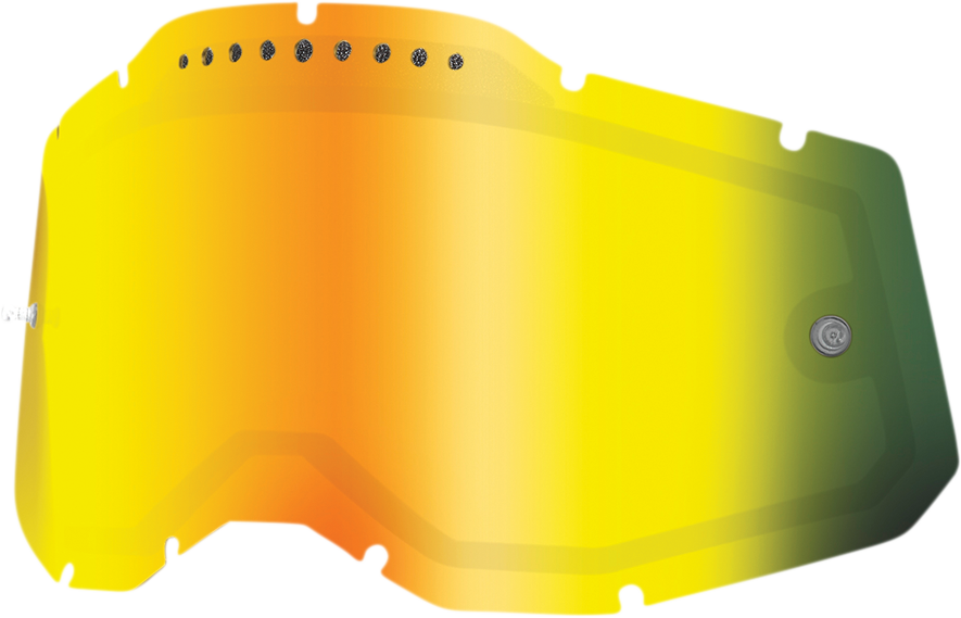100% Accuri 2/Racecraft 2/Strata 2 Lens - Dual Pane - Vented - Gold Mirror 59083-00004