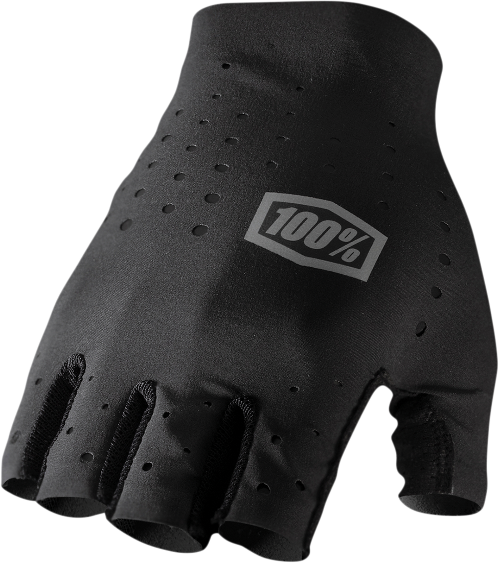 100% Sling Short Finger MTB Gloves - Black - Small 10021-00000
