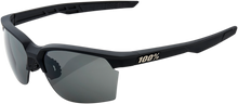 100% Sportcoupe Sunglasses - Soft Tact Black - Smoke Lens 61020-100-57