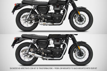 ZARD 2-2 'SLIM' Full System for the Bonneville T-100 (2017+)