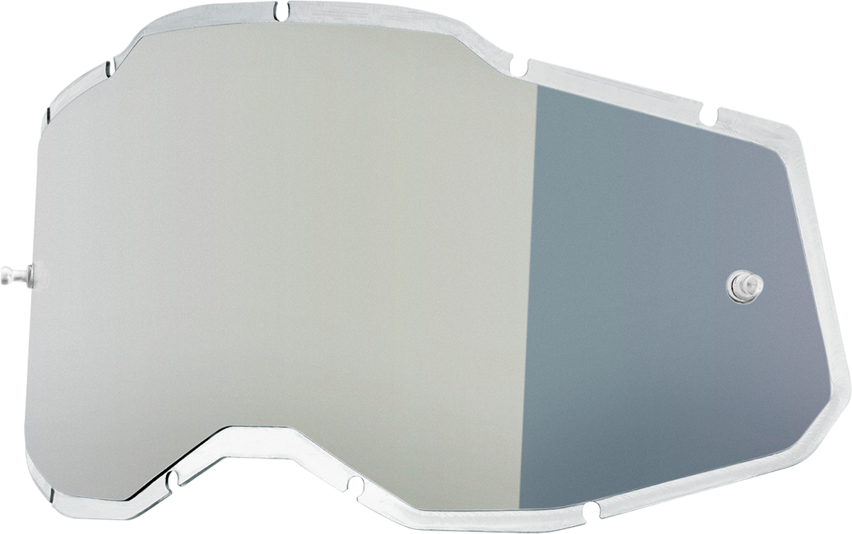100% Accuri 2/Racecraft 2/Strata 2 Lens - Injected - Silver 59091-00001