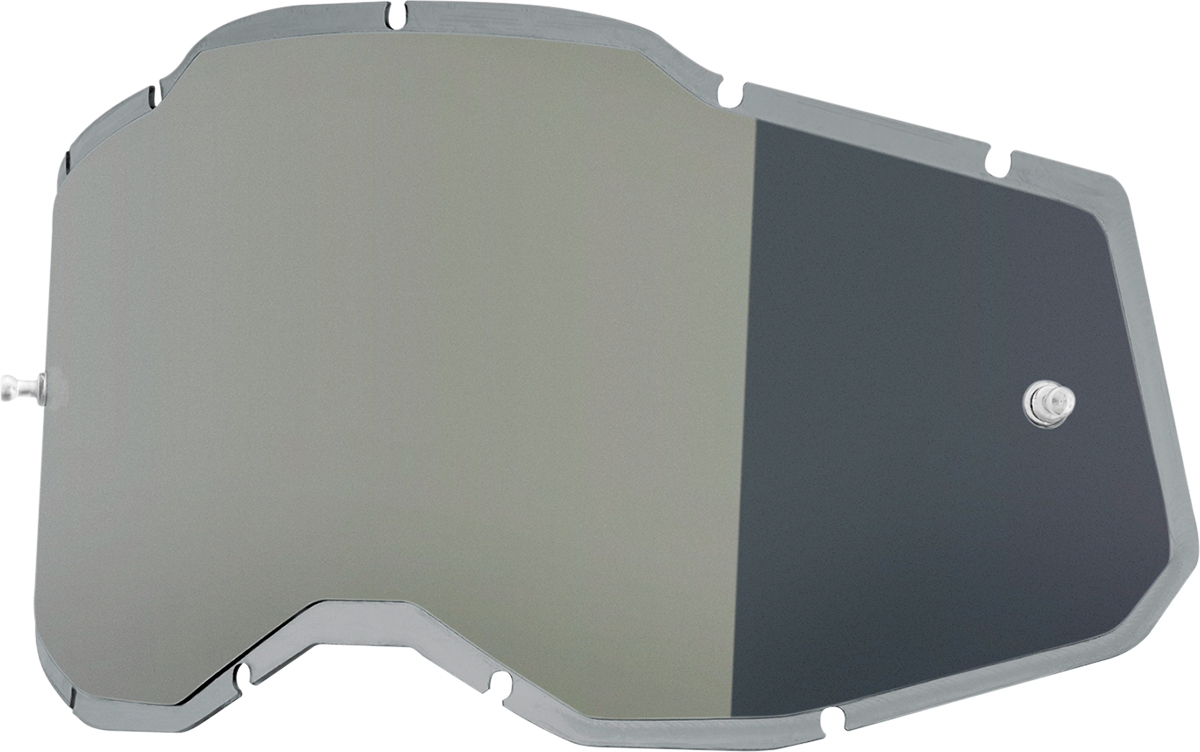 100% Accuri 2/Racecraft 2/Strata 2 Lens - Injected - Silver Mirror 59091-00002