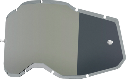 100% Accuri 2/Racecraft 2/Strata 2 Lens - Injected - Silver Mirror 59091-00002