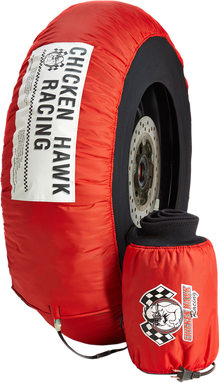 CHICKEN HAWK RACING Tire Warmers - Standard - Red - Superbike - Pair PRIV-STD-SBK