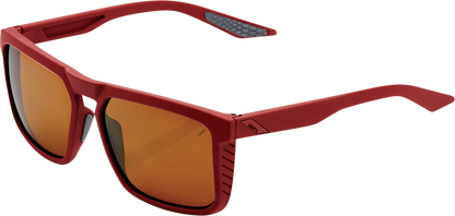 100% Renshaw Glasses - Soft Tact Crimson - Bronze Lens 61038-392-73