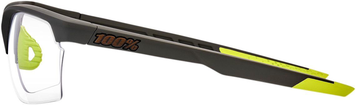 100% Sportcoupe Sunglasses - Soft Tact Cool Gray - Photochromic Lens 61020-188-77