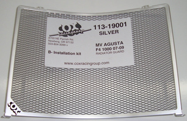Cox Racing Radiator Guards for the MV Agusta F4 750 (02-04) and F4 1000 (07-09)