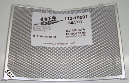 Cox Racing Radiator Guards for the MV Agusta F4 750 (02-04) and F4 1000 (07-09)
