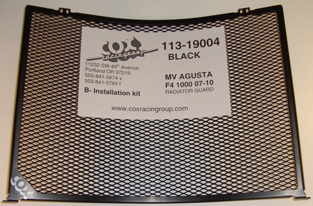 Cox Racing Radiator Guards for the MV Agusta F4 750 (02-04) and F4 1000 (07-09)