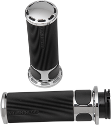 ARLEN NESS Slot Track Grips - Cable - Chrome 07-300
