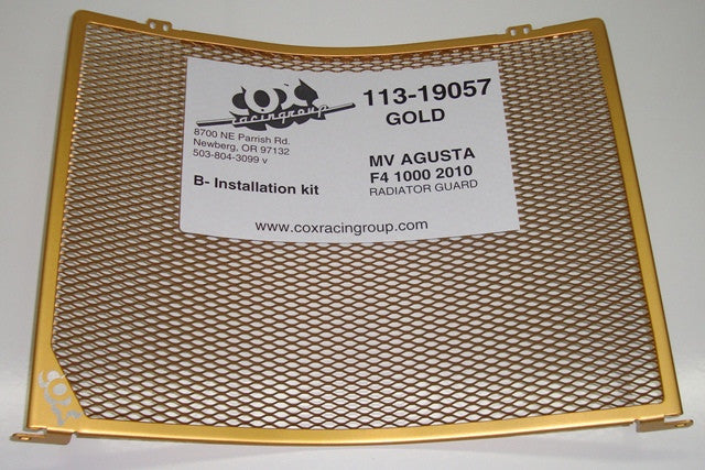 Cox Racing Radiator Guards for the MV Agusta F4 / R / RR / RC / LH44 (2010+) and Brutale / Rush 1000