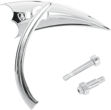 ARLEN NESS Mirror - Micro - Scoop - Side View - Triangle - Chrome - Right 13-061