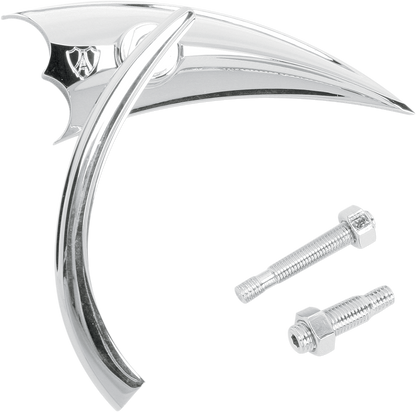 ARLEN NESS Mirror - Micro - Scoop - Side View - Triangle - Chrome - Right 13-061