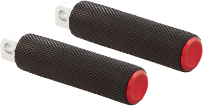 ARLEN NESS Foot Pegs - Knurled - Red 07-938