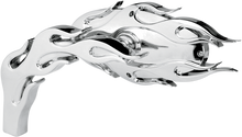 ARLEN NESS Mirror - Micro - Flamed - Side View - Oval - Chrome - Right 13-071