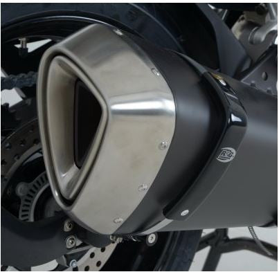 R&G Racing Exhaust Protectors for Extra Large Exhaust Cans such as Aprilia Caponord 1200 '13-'15