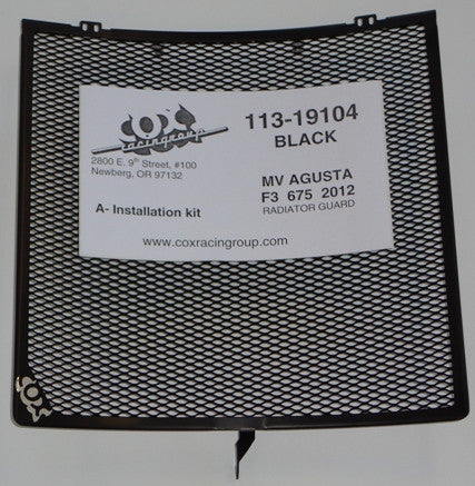 Cox Racing Radiator Guard for the MV Agusta F3 675 / 800 (2012+)