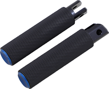 ARLEN NESS Knurled Foot Pegs - Blue - FX/FL '18-'25 07-950