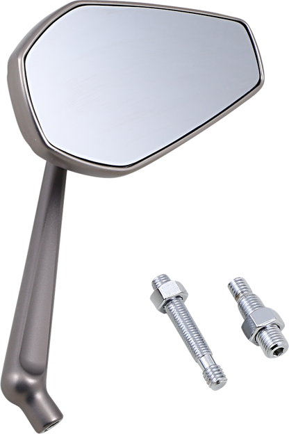 ARLEN NESS Mirror - Mini Stocker - Side View - Oval - Titanium - Right 13-169