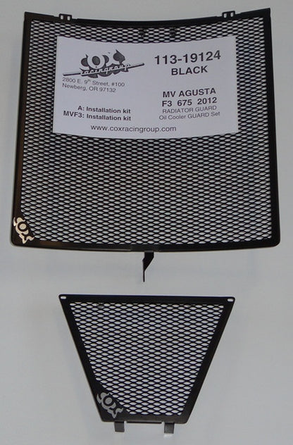 Cox Racing Radiator and Oil Cooler Guards for the MV Agusta F3 675 / 800 and Superveloce