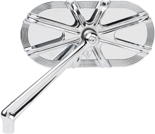 ARLEN NESS Mirror - Side View - Caged Series/Deep Cut - Chrome - Left 13-165